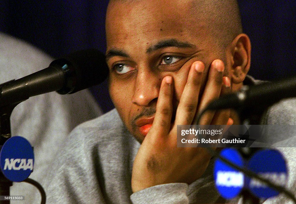 027071.SP.0323.USC.2.RG  USC's Brandon Granville hides his enthusiasm well as he attends a press c