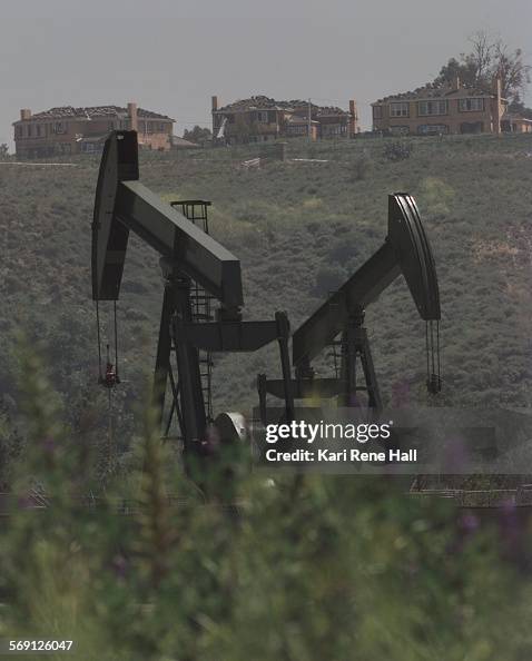 ME.Oil.development1.Unocal oil rigs pump from a field at Brea Blvd. and Bastanchury in Fullerton. A 