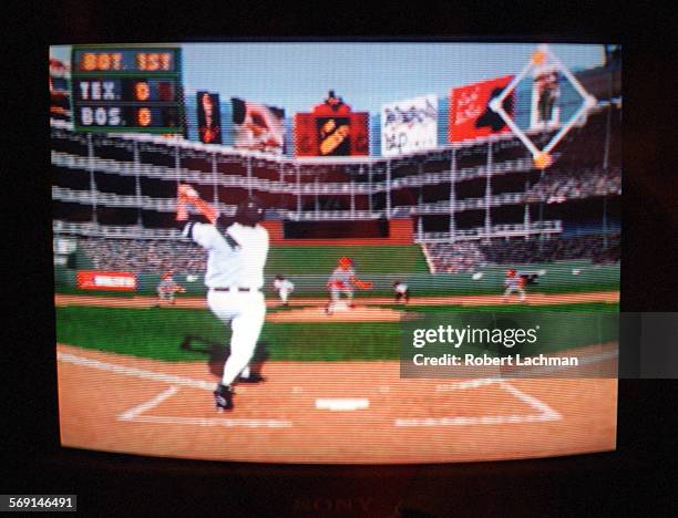 Tester/Game.RDL A closeup of the for Virgin Interactive Entertainment game Grandslam 97 for Sony PlayStation being tested at the Irvine facility....