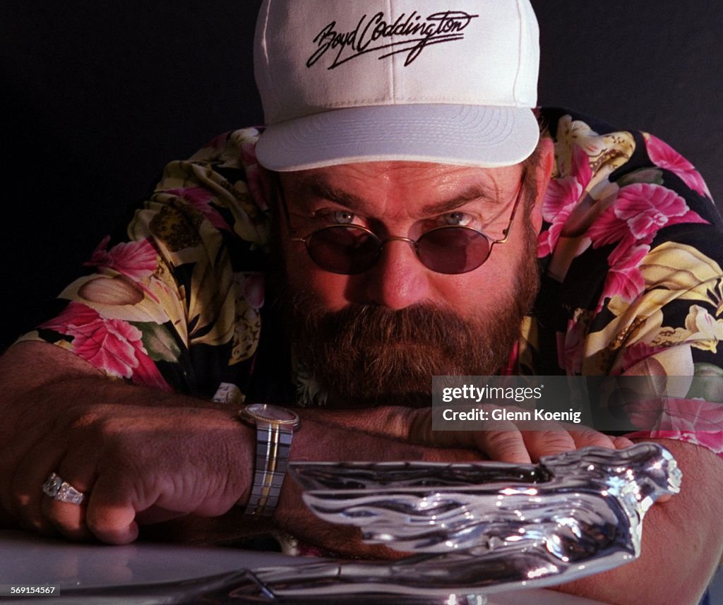 Boyd Coddington , next to a customer's 1941 Cadillac, at his Shop in Anaheim. Boyd is considered the
