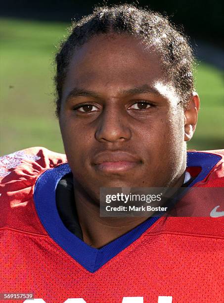 Fball.pattermug Mike Patterson, Los Alamitos High School @@ 99 for AllCounty Team