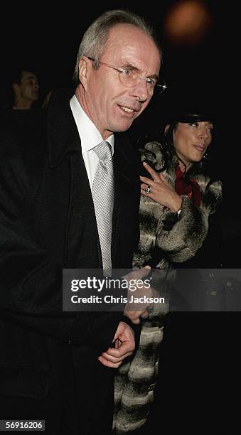 England coach Sven Goran Eriksson and Nancy Dell'Olio attend the Opus VIP launch party, launching Kraken Sport & Media publishing?s latest venture in...