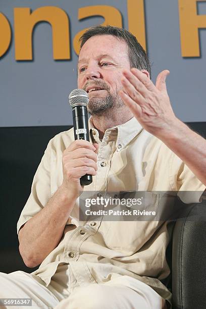 Film producer of Water, David Hamilton, attends a press conference during the Bangkok International Film Festival at Siam Paragon Festival Venue on...