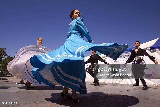 Dancers from the dance group Ballet Argentina perform at the LatinoJewish festival, Fiesta Shalom, held at Cal State Northridge Sunday afternoon....