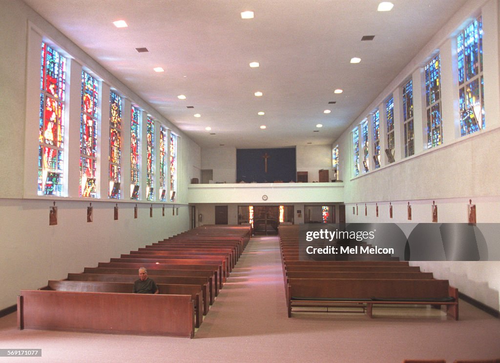 The interior of St. Sebastian Catholic Church in Santa Paula.