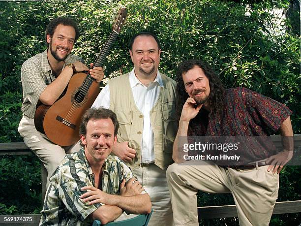 Portrait of the L.A. Guitar Quartet from left are Bill Kanengiser, John Dearman, Scott Tennant and Andy York.