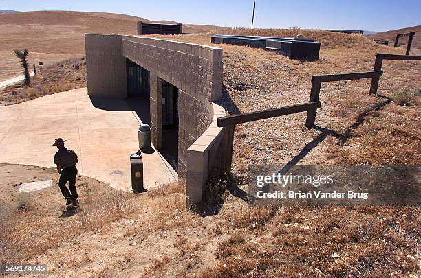 The visitor center at the Antelope Valley Poppy Reserve near Lancaster is built into a hillside to save on energy.