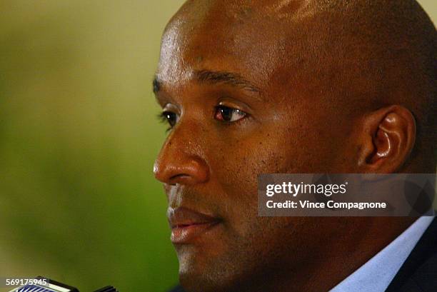 Head football coach Karl Dorrell. Pac10 media day for football coaches and selected players at the Sheraton Gateway Hotel near the airport.