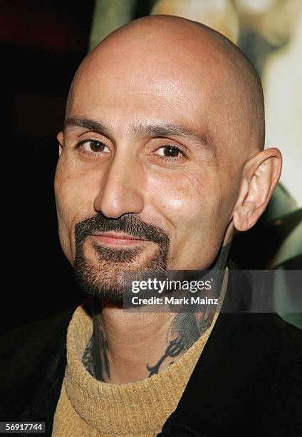 Actor Robert LaSardo attends the premiere of "Dirty" at the Writer Guild Theatre February 22, 2006 in Hollywood, California.