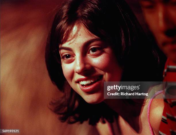 Sixteenyearold Krysta Rodriguez of Orange flashes a smile before answering a question after a press conference at the Orange County High School of...