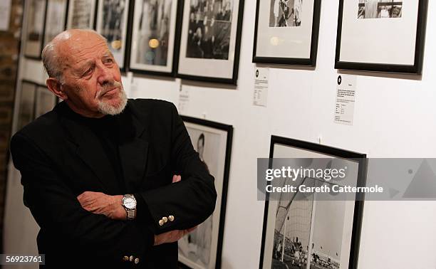 Photographer David Rubinger is seen at Eretz Israel: The Birth Of A Nation Private View, a collection of prints by Israel's award-winning Time and...