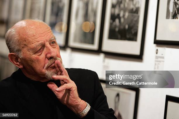 Photographer David Rubinger is seen at Eretz Israel: The Birth Of A Nation Private View, a collection of prints by Israel's award-winning Time and...