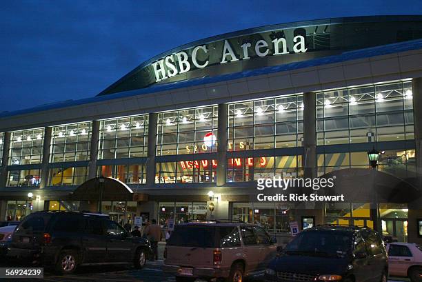 General exterior view of the HSBC Arena taken before the game between the Montreal Canadiens and the Buffalo Sabres on February 9, 2006 at HSBC Arena...