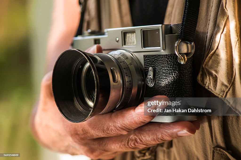 Vintage professional range finder camera