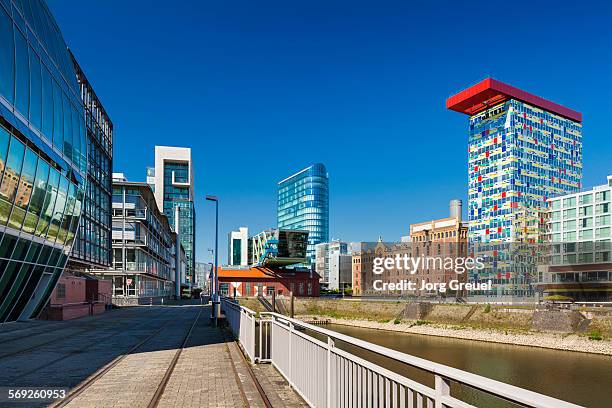 medienhafen - düsseldorf medienhafen stock pictures, royalty-free photos & images