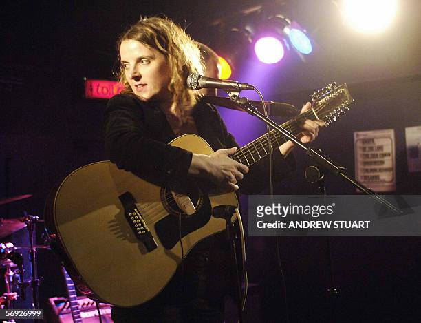 United Kingdom: **UK OUT** Singer Abigail Hopkins, daughter of actor Sir Anthony Hopkins performs at the Garage venue at Highbury Corner in London,...