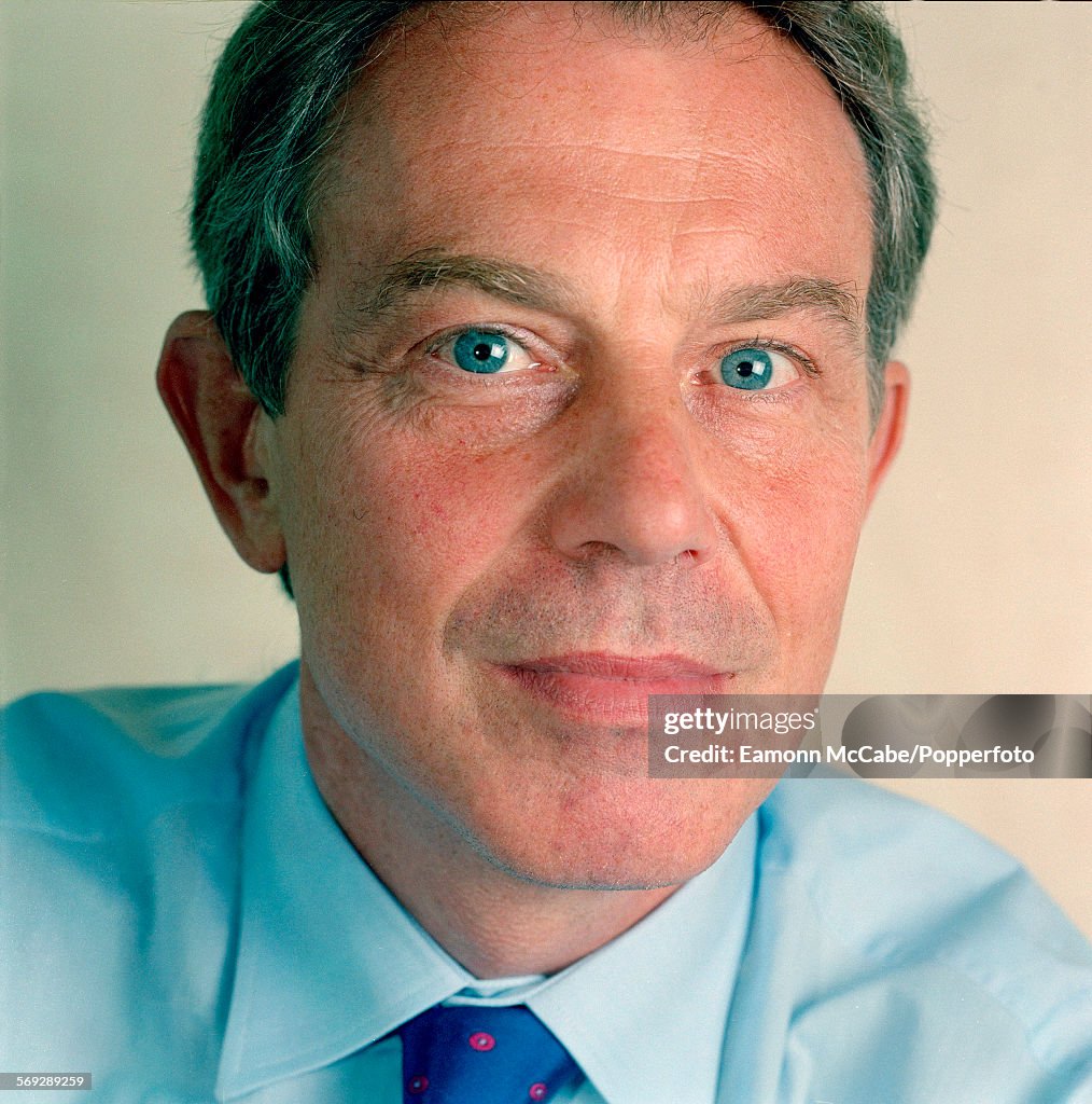 British Labour Party politician Tony Blair, circa 2000. Blair led the