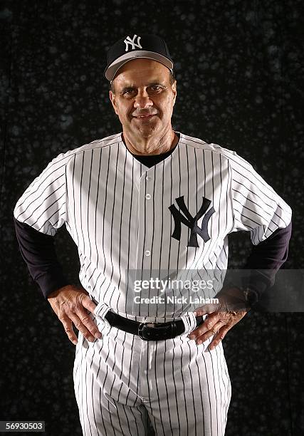 Manager Joe Torre of the Yankees poses for a portrait during the New York Yankees Photo Day at Legends Field on February 24, 2006 in Tampa, Florida.