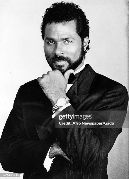 African American actor Philip Michael Thomas, Baltimore, Maryland, September 18, 1995.