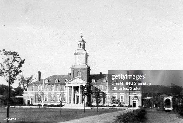 Exterior, Gilman Hall, looking west, Johns Hopkins University, Baltimore, Maryland, 1922.