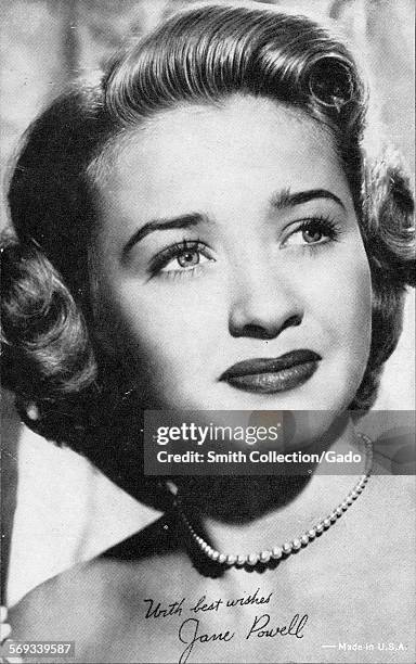 Fan club photo of Jane Powell, 1943.