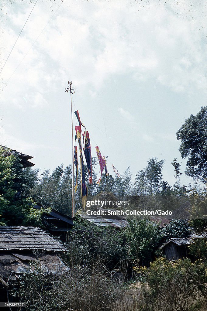 Flagpole With Pennants