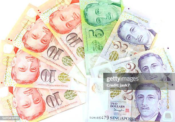 singapore currency - jayk7 currency stock pictures, royalty-free photos & images