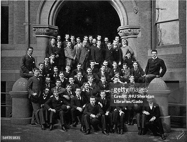 Portrait of the Johns Hopkins University Class of 1892, Baltimore, Maryland, 1892. Waidner, Charles William, Hutton, Robert Ernest, Boynton, George...