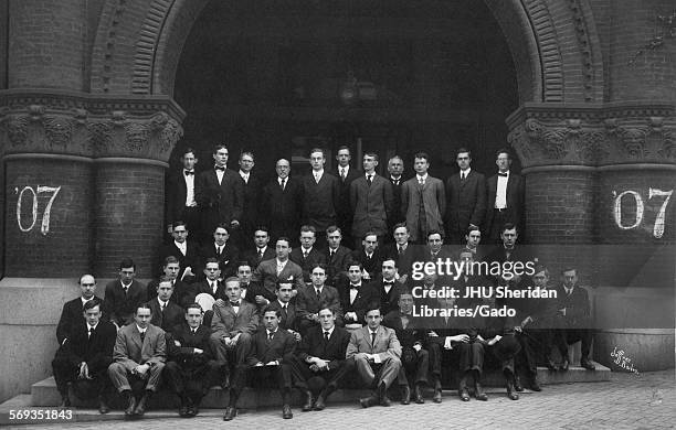 Portrait of the Johns Hopkins University Class of 1907, Baltimore, Maryland, 1907. Hunter, John Frederick, Perce, LeGrand Winfield, Jr,...