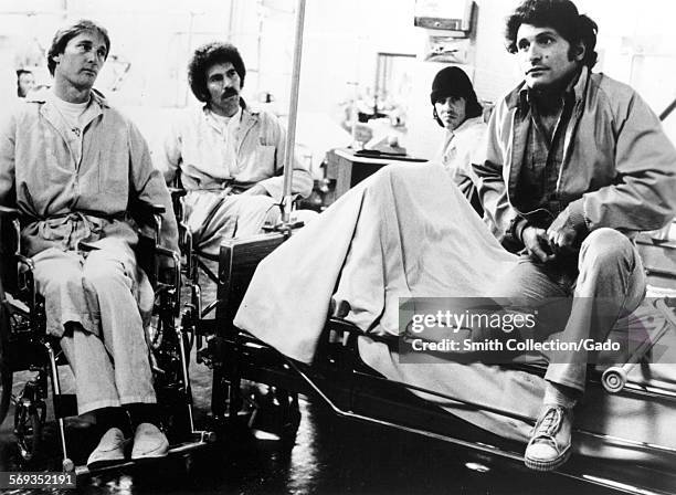 Shelly Novack, Richard Reicheg, Pepe Serna, and Tony Musante in the Desparate Miles, 1975.