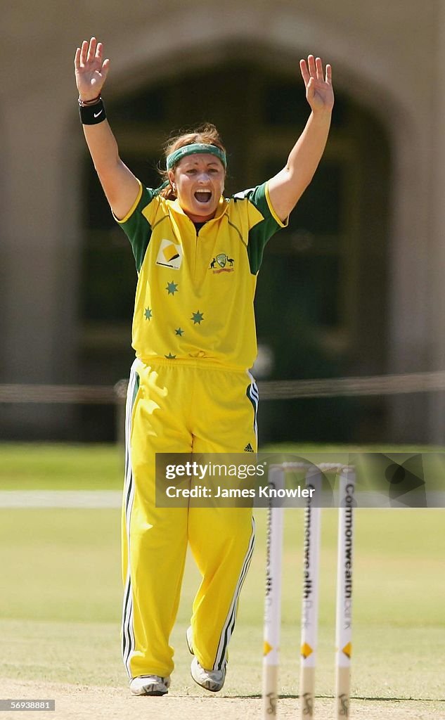 Women's Cricket - Australia v India: Game 2