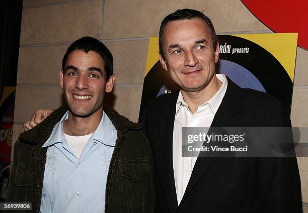 Writer/director Fernando Eimbcke and producer Christian Valdelievre attend the premiere of Warner Independent Pictures' film "Duck Season" on...