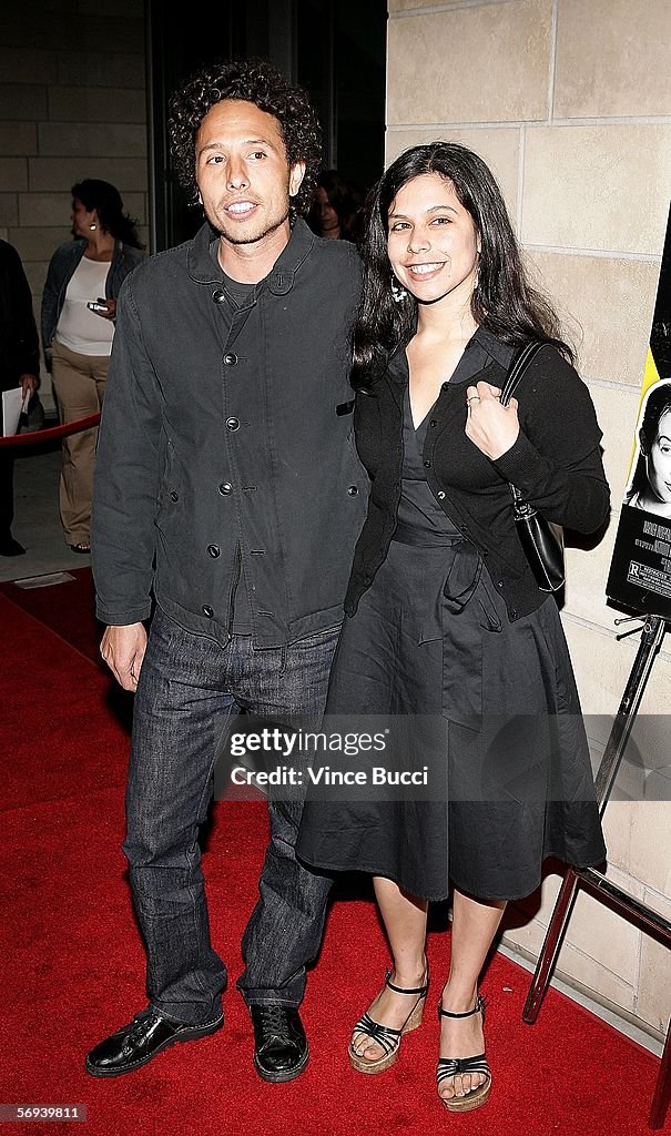Musician Zach de la Rocha and guest Carolina Sarmiento attend the