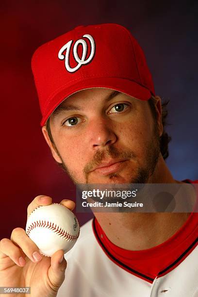 John Patterson poses during Washington Nationals photo day on February 27, 2006 at Space Coast Stadium in Viera, Florida.