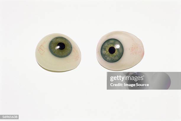 prosthetic eyes - bulbo oculare foto e immagini stock