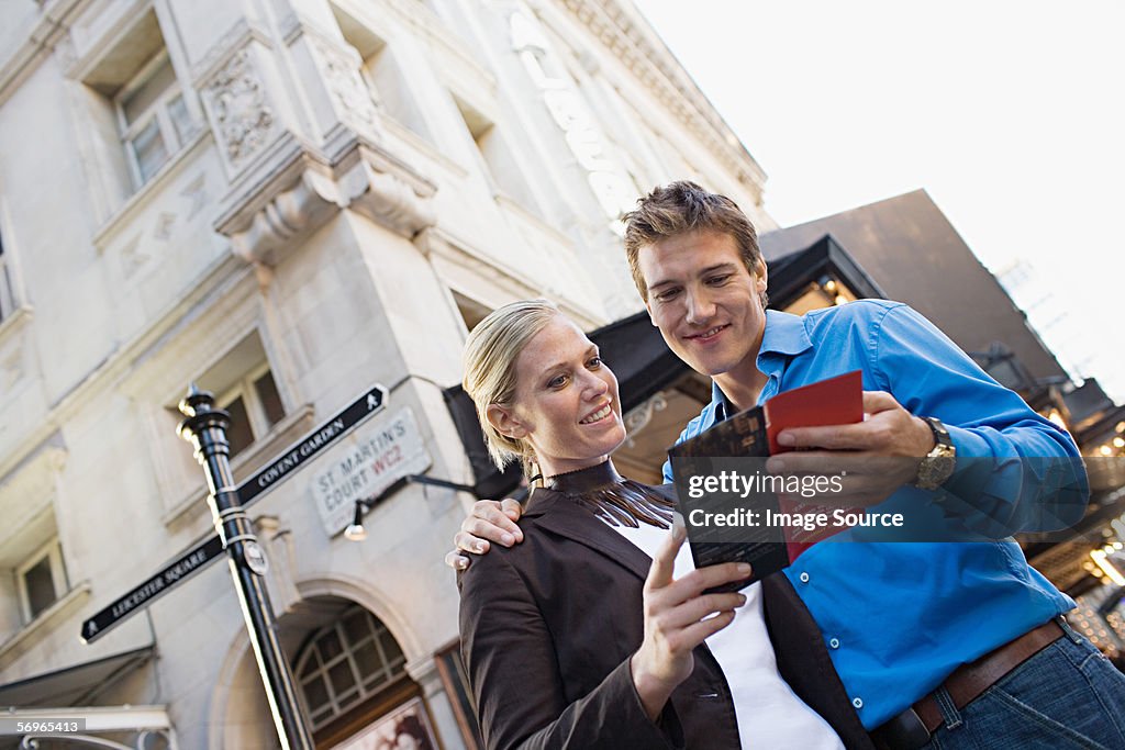 Couple in West End of London