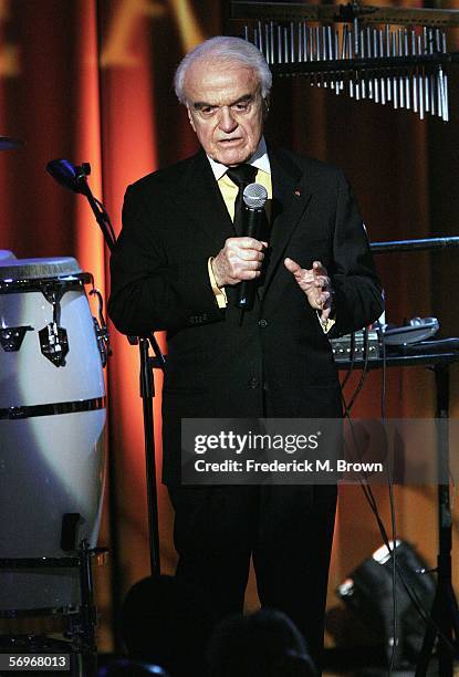 Executive Jack Valenti speaks during the Los Angeles Dream Dinner benefiting the Martin Luther King Jr., National Memorial at the Regeant Beverly...