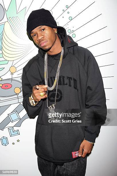 Rapper Chamillionaire poses for a photo backstage following a taping for MTV2's Sucker Free at the MTV Times Square Studios March 1, 2006 in New York...