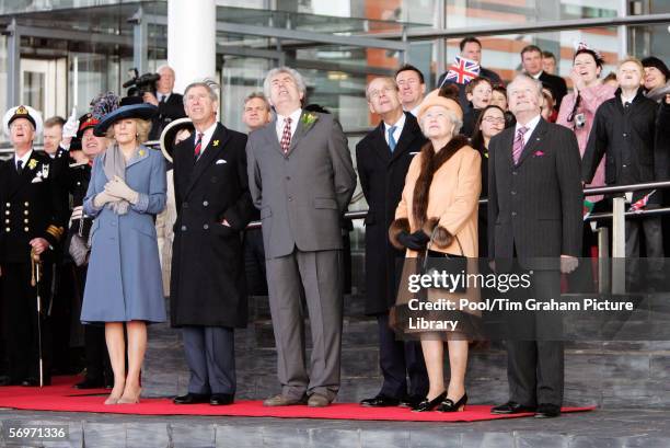 Queen Elizabeth II, Prince Philip, Duke of Edinburgh, Prince Charles, Prince of Wales and Camilla, Duchess of Cornwall are joined by First Minister...