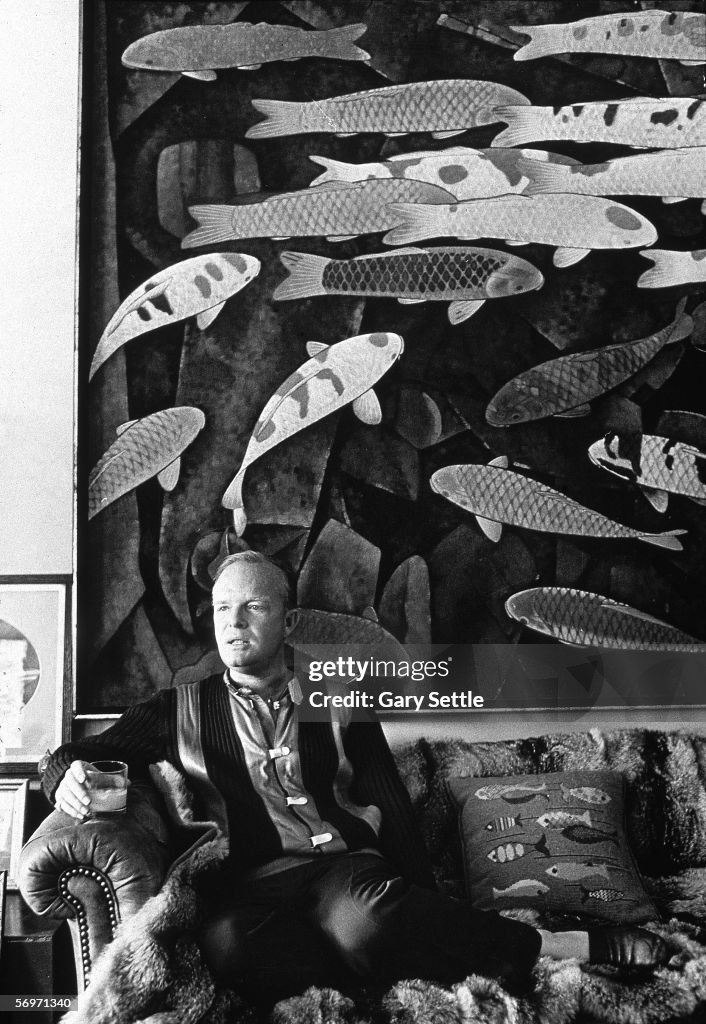 Capote Relaxes At Home
