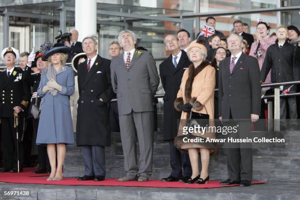 Camilla, Duchess of Cornwall, Prince Charles, Prince of Wales, First Minister of Wales Rhodri Morgan, the Prince Phillip, Duke of Edinburgh Britain's...