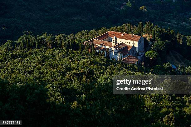 convent on argentario, tuscany, italy - argentario stock pictures, royalty-free photos & images