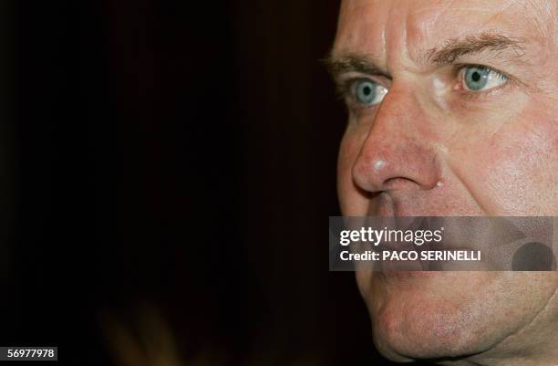 Bayern Munich's CEO Karl-Heinz Rummenigge speaks with journalsts during his press conference of presentation of the artistic and cultural programme...