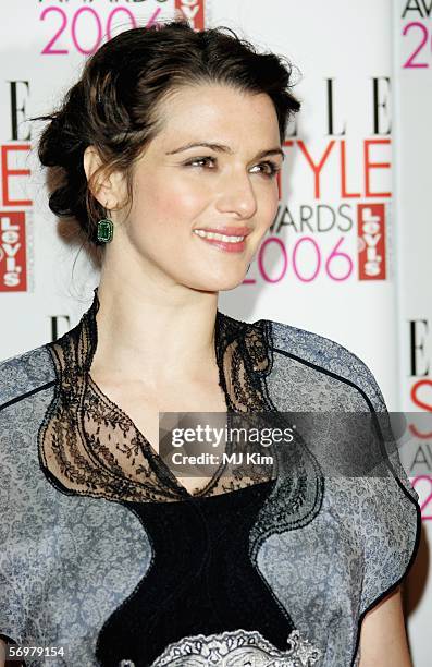 Actress Rachel Weisz arrives at the ELLE Style Awards 2006, the fashion magazine's annual awards celebrating style, at the Atlantis Gallery at the...