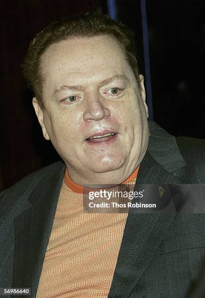 Hustler Magazine Founder Larry Flynt attends a book signing with Dian Hanson at Taschen Store on March 2, 2006 in Beverly Hills, California.