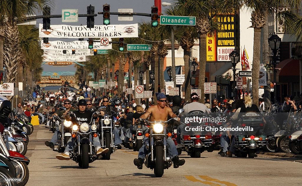 Motorcycle Madness Hits Daytona Beach During Bike Week