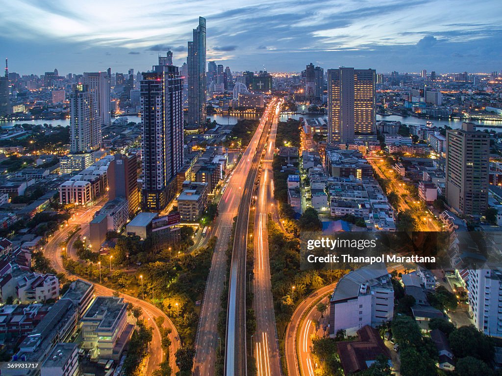 Taksin bridge, Bangkok, Thailand