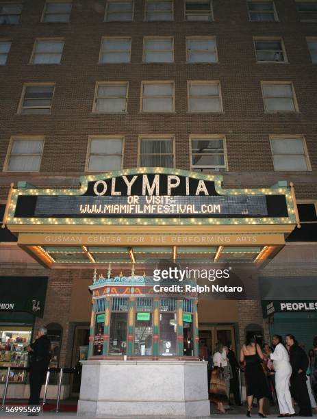 General view of the Gusman Theater during the Miami International Film Festival Pre-Party on March 3, 2006 in Miami, Florida.