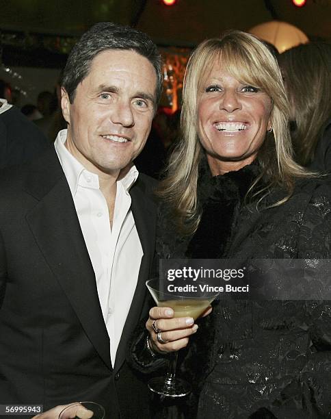 Paramount Pictures' Brad Grey and manager Cynthia Pett Dante attend a pre-Oscar party at Endeavor partner Ari Emmanuel's home on March 3, 2006 in the...
