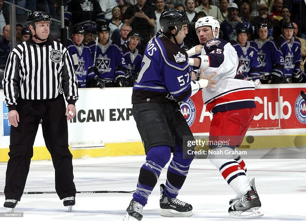 Columbus Blue Jackets v Los Angeles Kings